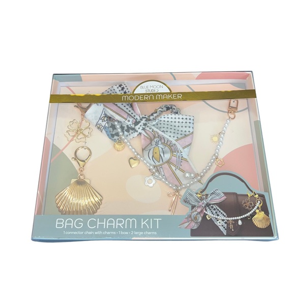 Blue Moon Studio Accessories - Bag Charm Kit - Gold and Pink